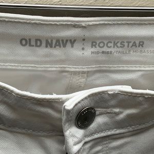 Old Navy white skinny jeans